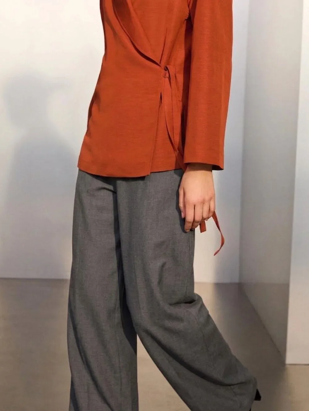 Massimo Dutti · Flowy kimono/jacket with shawl collar linen blend Size XS NWT